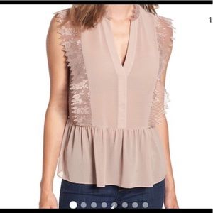 Laced trimmed blouse